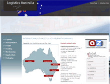 Tablet Screenshot of logisticsaustralia.org